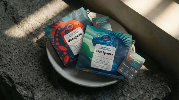 banner blue iguana thin Galápagos Medium-Dark Roast | Single-Origin Specialty Coffee